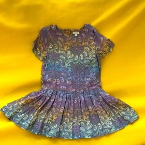 Like New - worn once - Size 6 - Girls colorful dress.